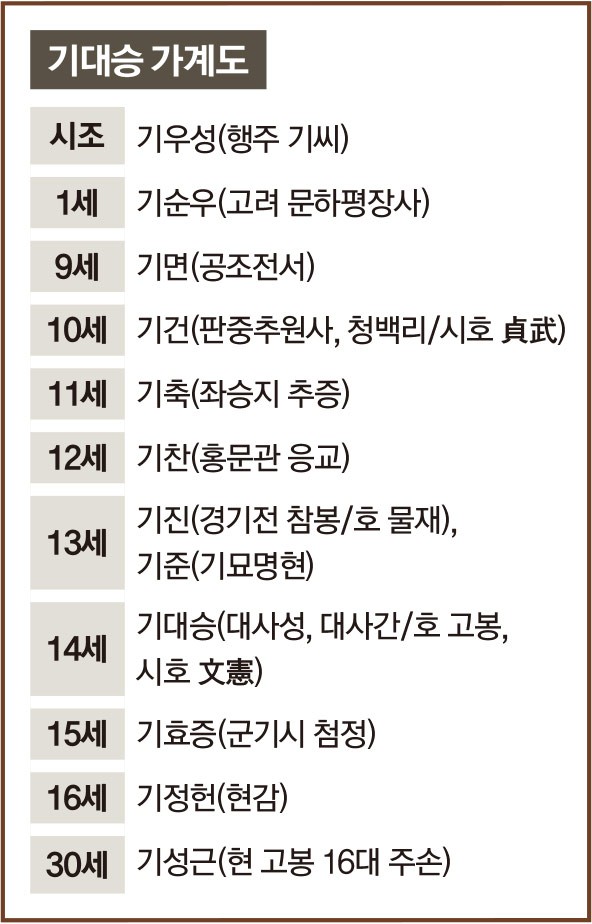 [선비 정신의 미학(85)] 퇴계와 이기(理氣) 논쟁 벌인 고봉(高峯) 기대승