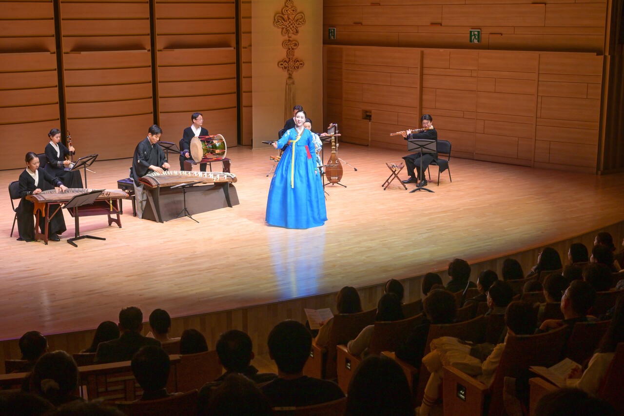 2024년 3월 국립국악원에서 열린 한ㆍ일 교류음악회 공연. [사진 민주음악협회]
