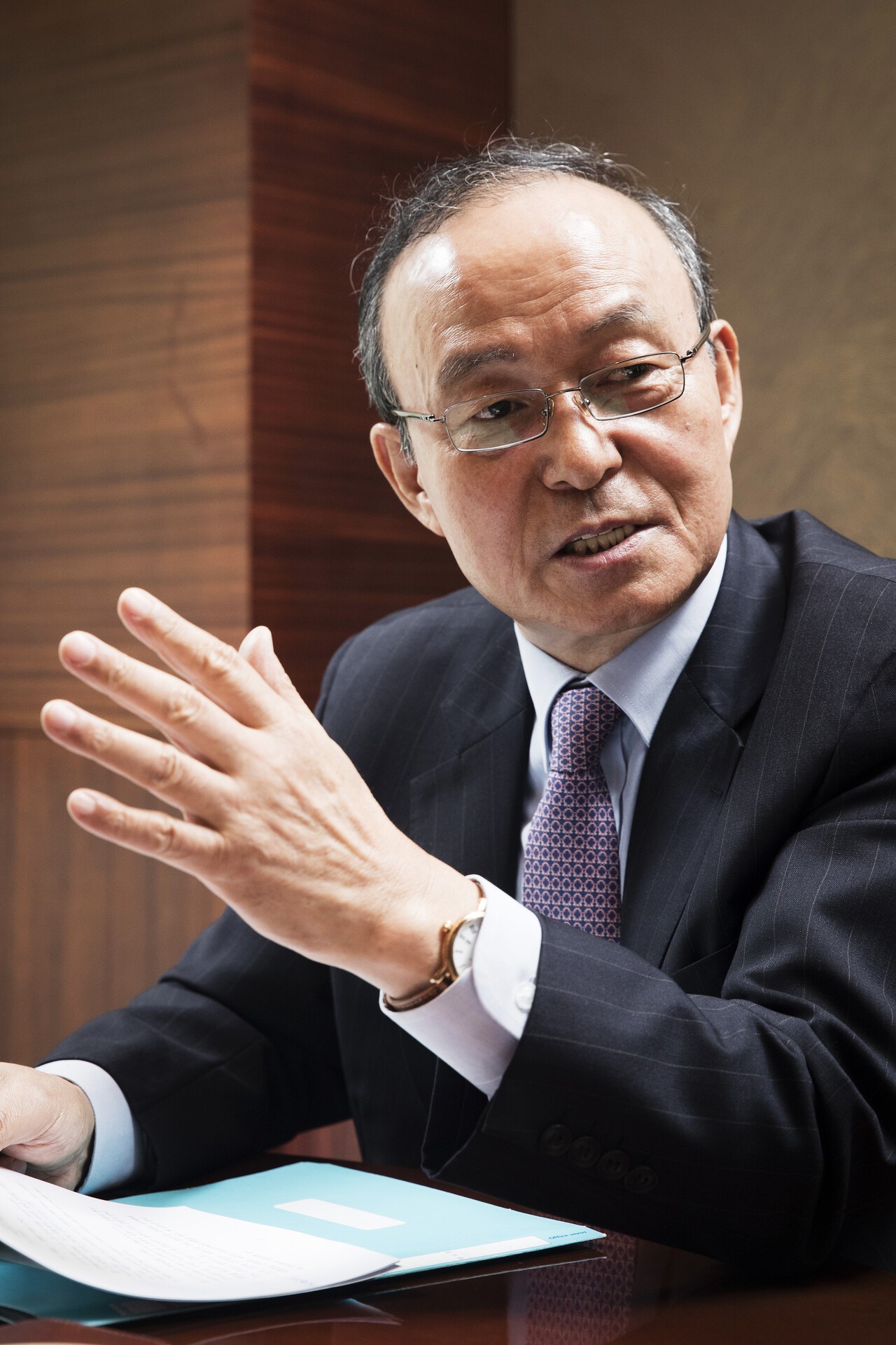 송민순 전 외교통상부 장관이 지난 2017년 4월 20일 오후 중구 장충동 앰배서더 호텔에서 '중앙일보'와 인터뷰를 하고 있다. 장진영 기자