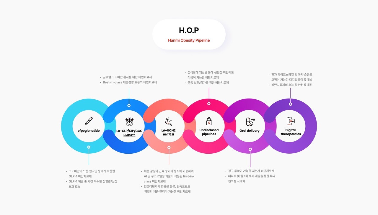한미약품의 비만 신약 H.O.P 프로젝트. [사진 한미그룹]