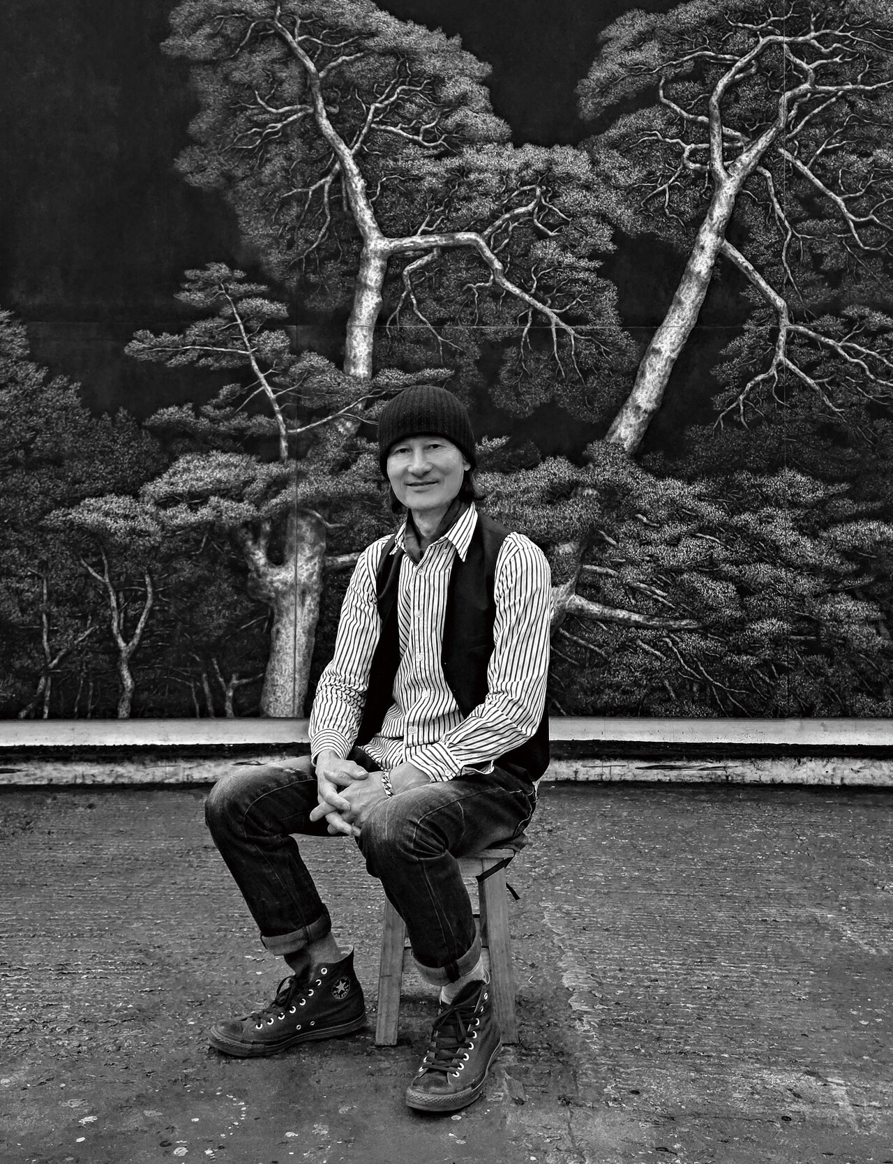 화폭에 담긴 달밤의 호수 보노라니 풀벌레 소리 귓가에 쟁쟁하네 - 뉴스 썸네일 이미지